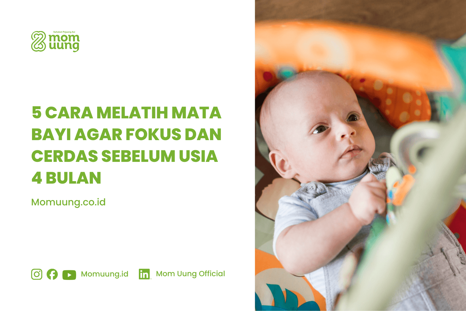 5 Cara Melatih Mata Bayi agar Fokus dan Cerdas Sebelum Usia 4 Bulan