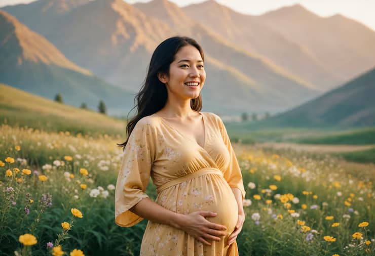 Portrait Woman Representing Motherhood_freepik